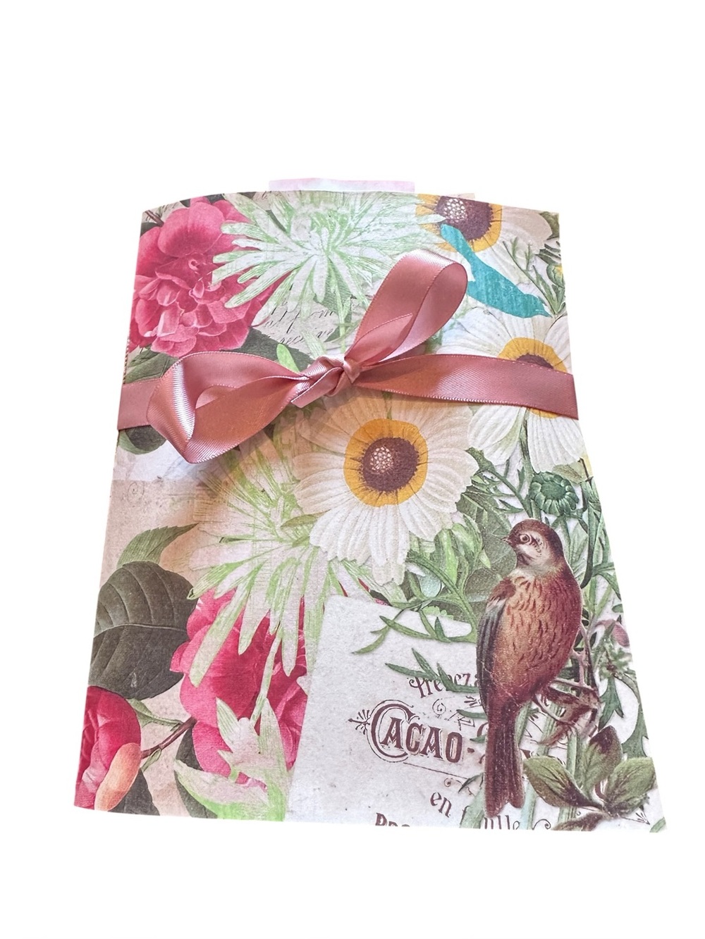 Handmade Colorful Floral Junk Journal One of a Kind